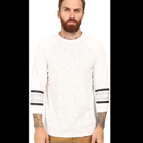 Nike Other - Nike SB Dri-Fit Nepps White Raglan Shirt

L